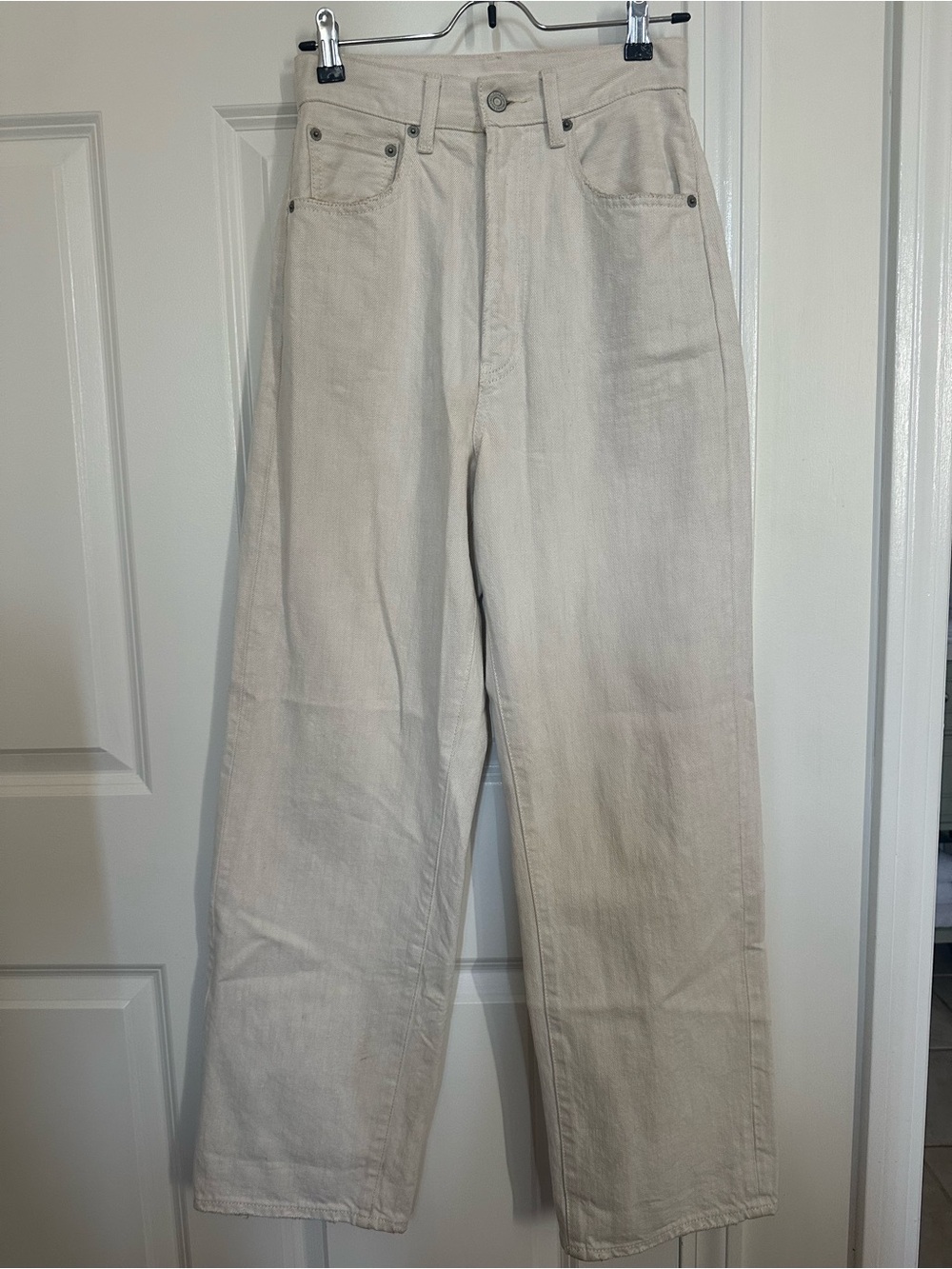 Moussy Made in Japan Straight-Leg Selvedge Jeans Ecru